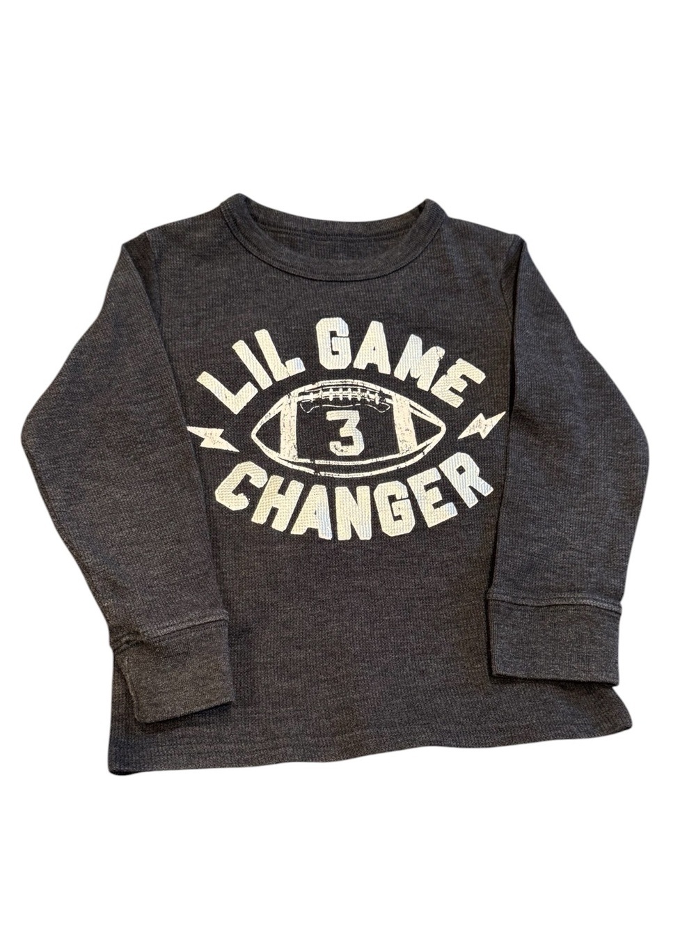 The Children's Place Charcoal 'Lil Game Changer' Thermal Shirt